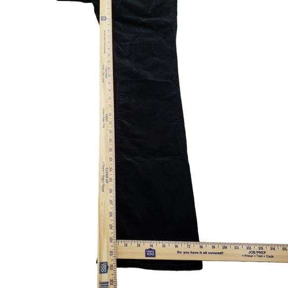 Loft 4 Maternity Corduroy Velvet Pants Women Black Extremely High Rise Elastic - Picture 4 of 11